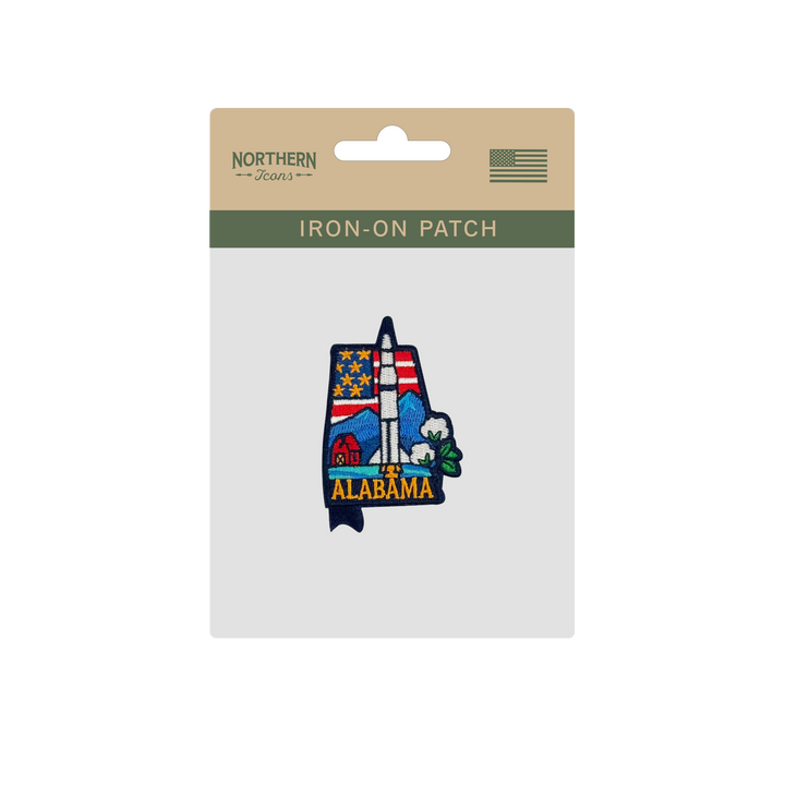 Alabama State Rocket Embroidered Patch Iron On Souvenir Badge