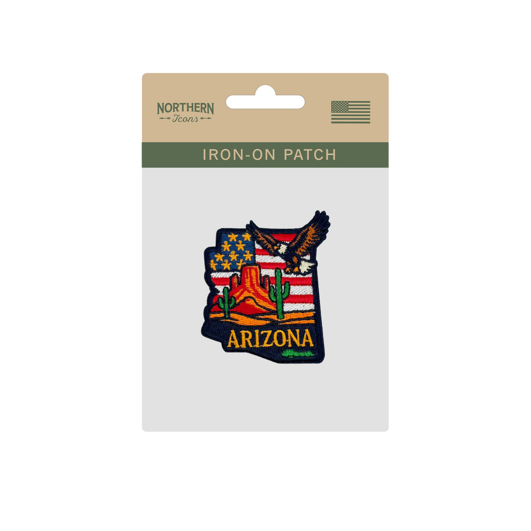 Arizona Desert Eagle Embroidered Patch Iron On State Souvenir Patch