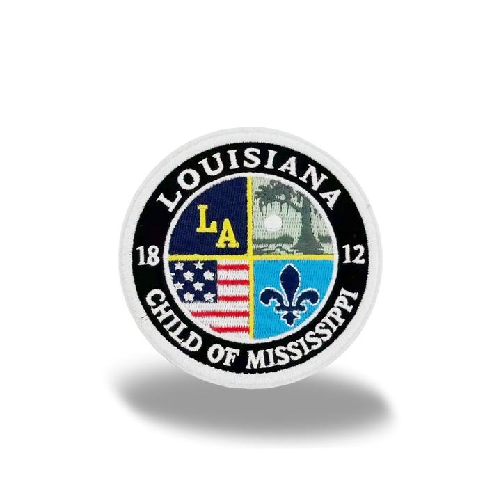 Louisiana State Heritage Embroidered Patch ¨C Child of Mississippi Vintage Badge