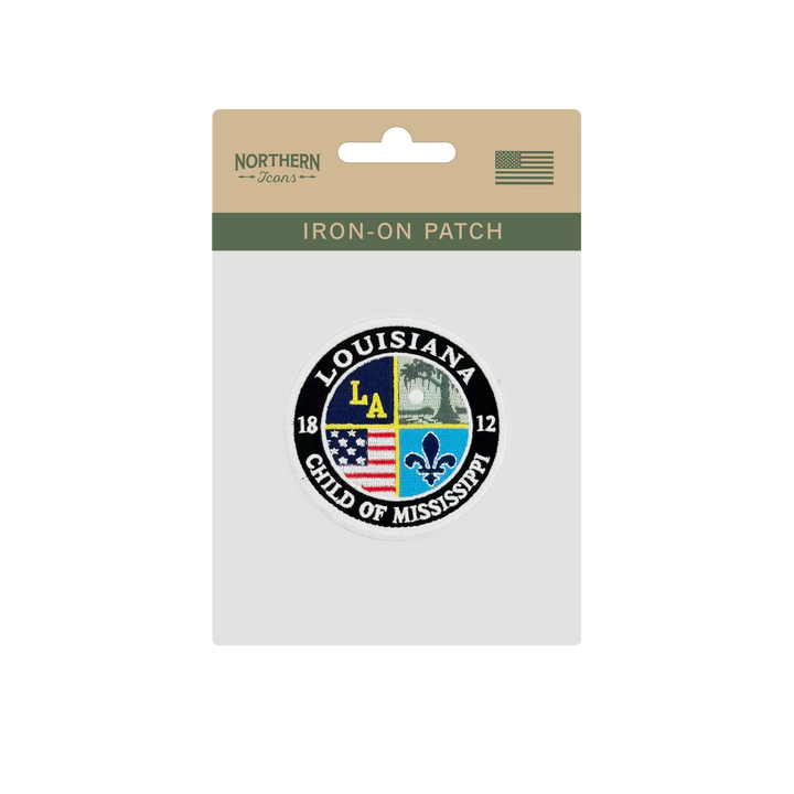 Louisiana State Heritage Embroidered Patch ¨C Child of Mississippi Vintage Badge