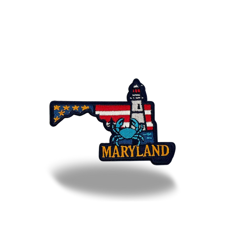 Maryland Blue Crab Embroidered Baseball Cap – Coastal State Souvenir Dad Hat