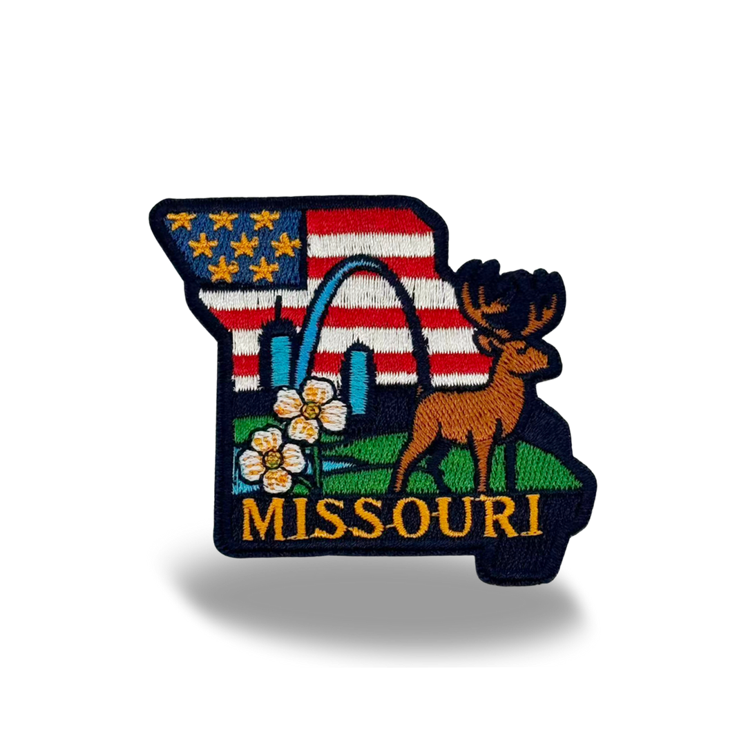 Missouri State Embroidered Patch Baseball Cap – State Pride Travel Souvenir Hat