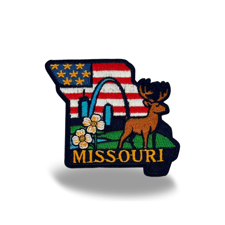 Missouri State Embroidered Patch Baseball Cap – State Pride Travel Souvenir Hat