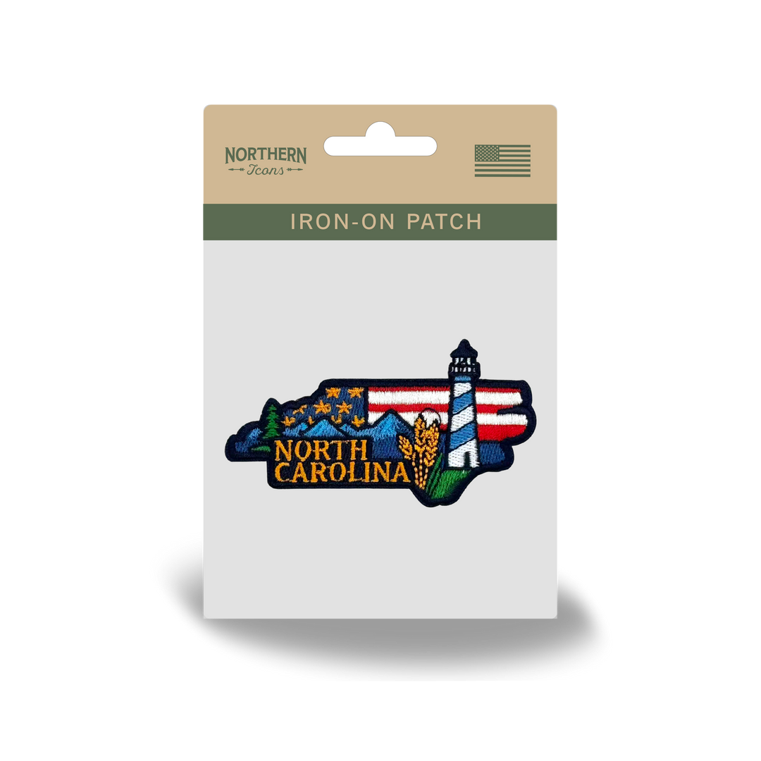 North Carolina Embodying State Icons Low Profile Garment Wash Cotton Baseball Caps Mens Womens