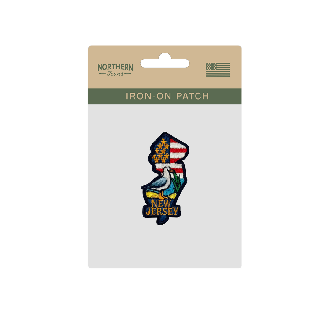 New Jersey State Embroidered Patch Baseball Cap – Coastal Wildlife Souvenir Hat