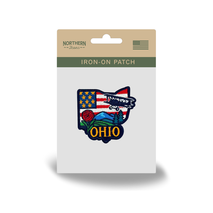 Ohio Washed Baseball Cap | Vintage Cotton Twill Adjustable Hat | Embroidered Ohio Travel Souvenir Cap