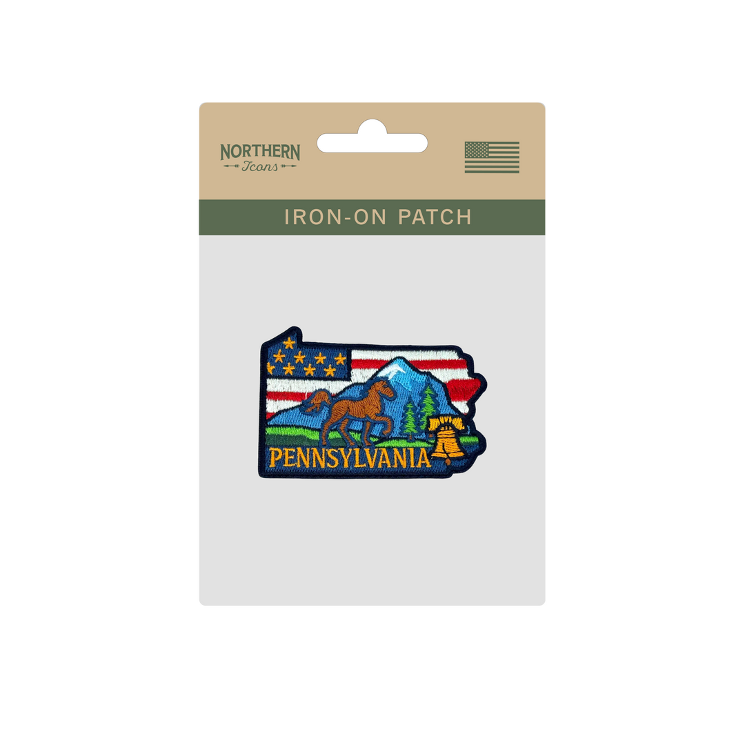 Pennsylvania State Embroidered Patch Baseball Cap – State Pride Travel Souvenir Hat