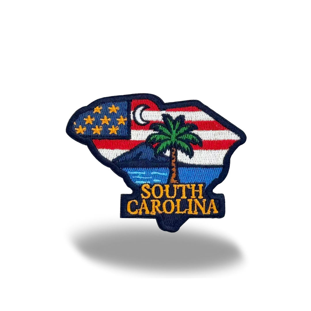 South Carolina Washed Baseball Cap | Vintage Cotton Twill Adjustable Hat | Embroidered South Carolina Travel Souvenir Cap