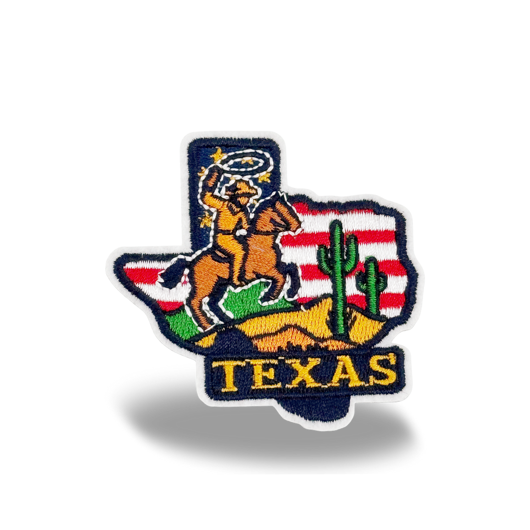 Texas State Embroidered Patch Baseball Cap – Western Travel Souvenir Hat