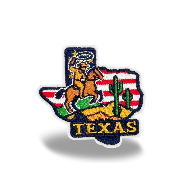 Texas State Embroidered Patch Baseball Cap – Western Travel Souvenir Hat