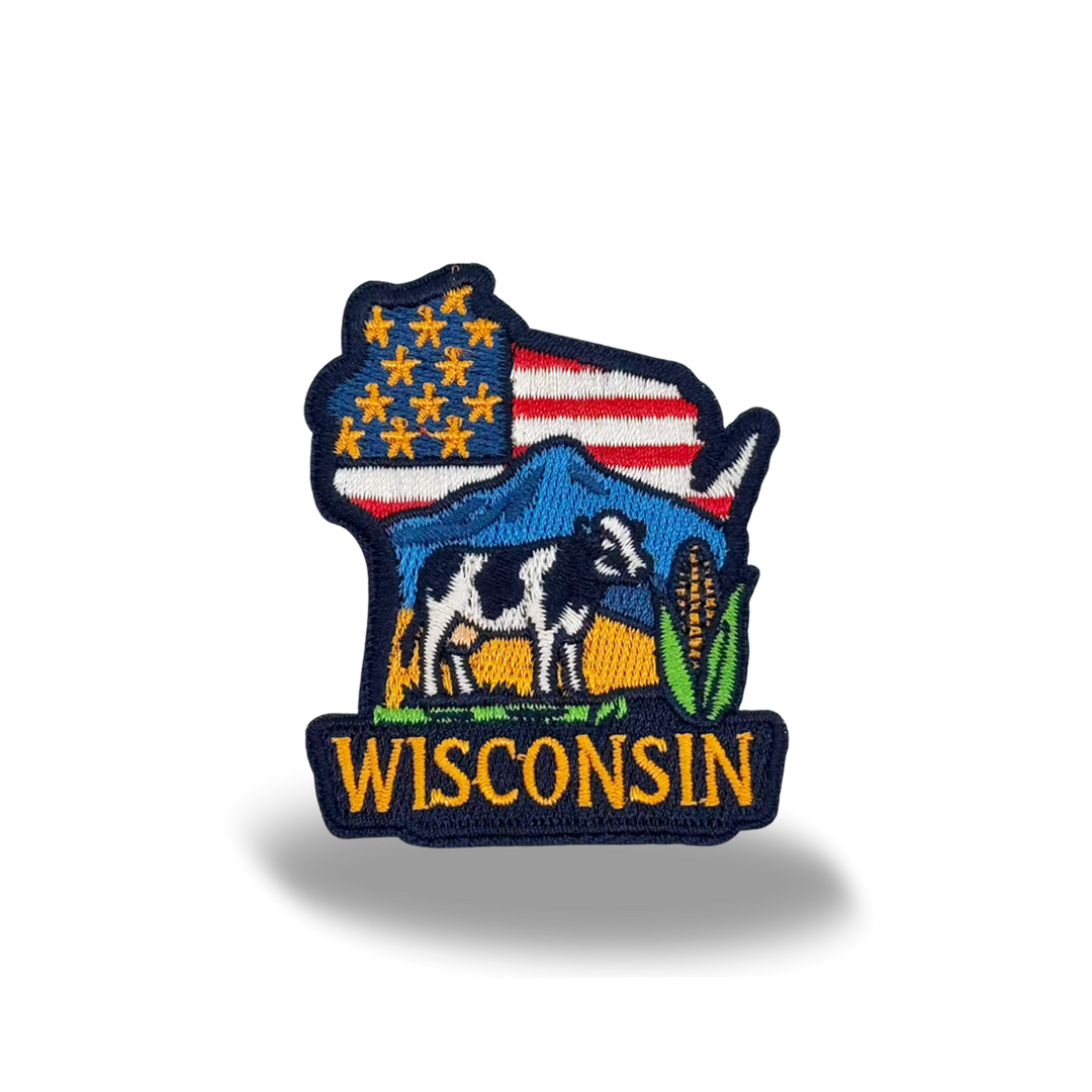 Wisconsin State Pride Embroidered Patch Baseball Cap for Everyday Wear