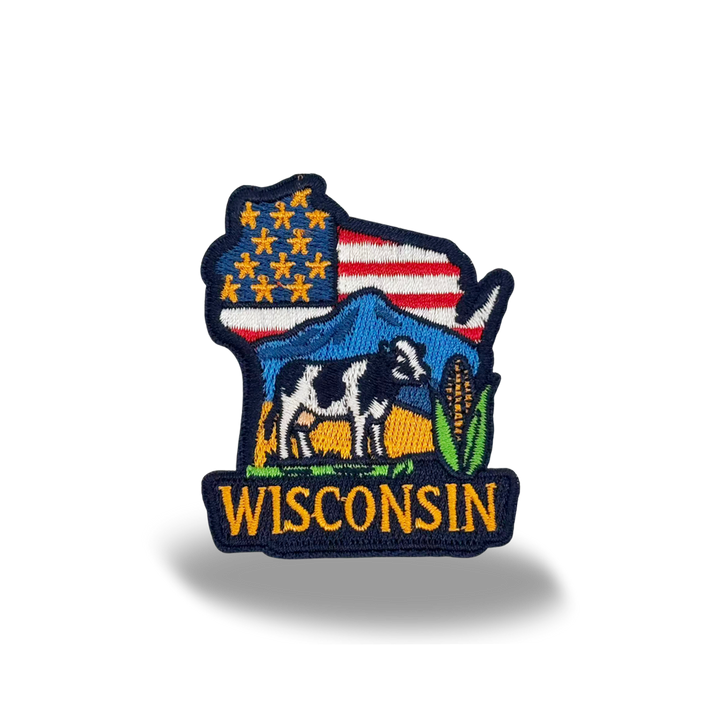 Wisconsin State Pride Embroidered Patch Baseball Cap for Everyday Wear