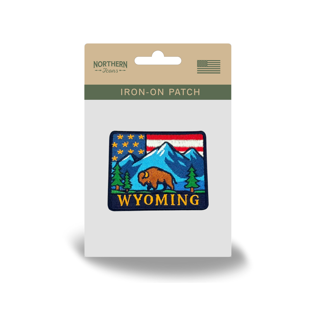 Wyoming Washed Baseball Cap | Vintage Cotton Twill Adjustable Hat | Embroidered Wyoming Travel Souvenir Cap