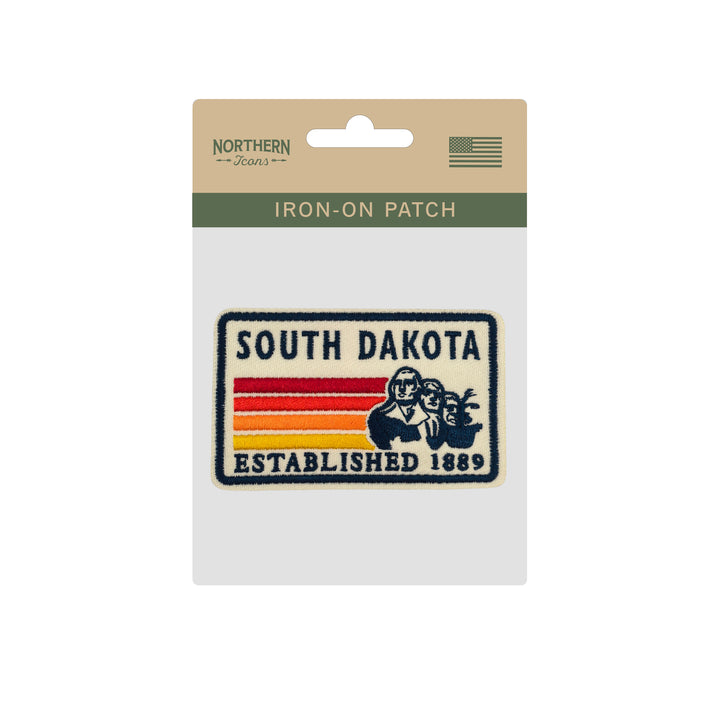 South Carolina Palmetto Tree Embroidered Iron-On Patch – Vintage State Souvenir Patch