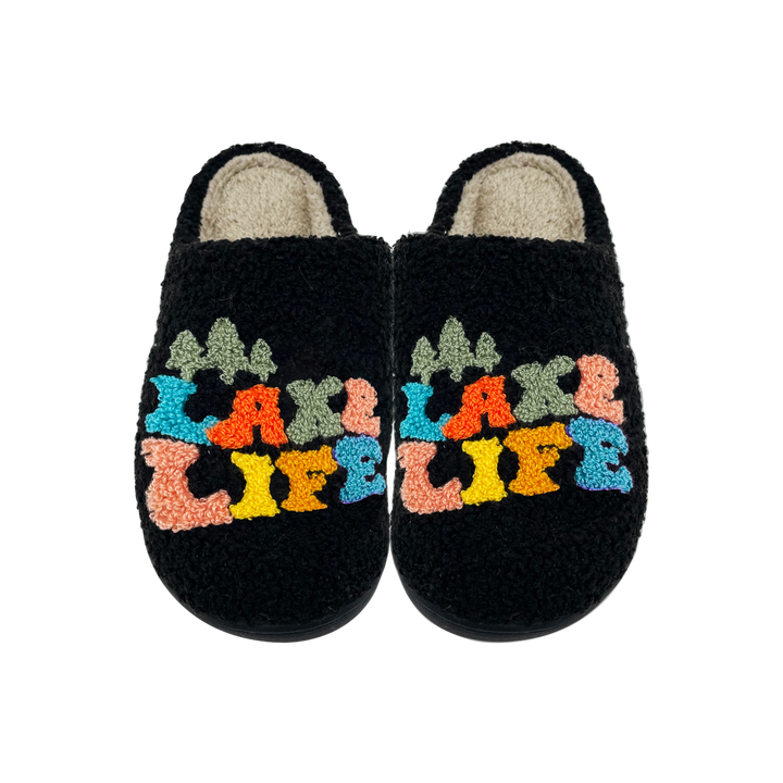 Groovy Lake Life Cozy SLIPPERS
