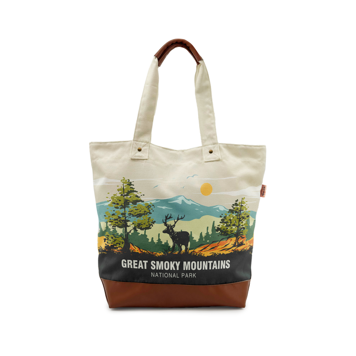 GREAT SMOKY MOUNTAINS WILDLIFE Canvas TOTE BAG