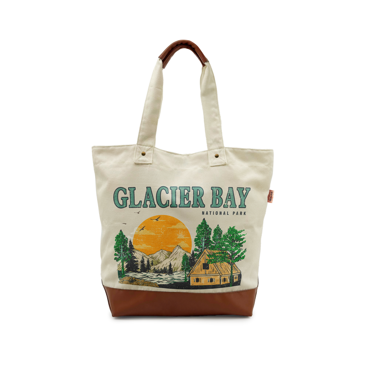 GLACIER BAY CABIN ESCAPE Canvas TOTE BAG