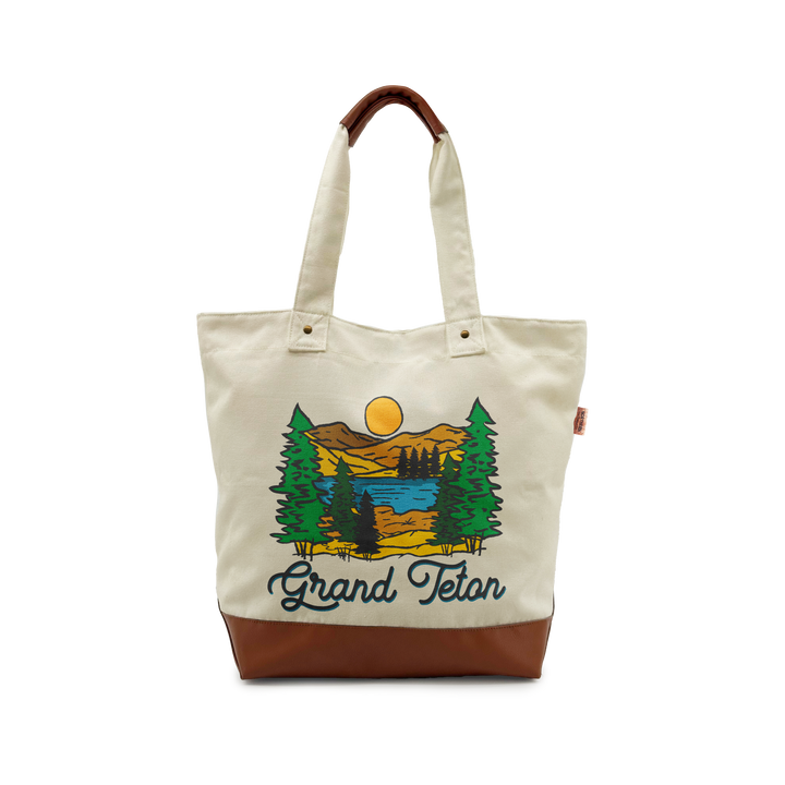 GRAND TETON SCENIC Canvas TOTE BAG