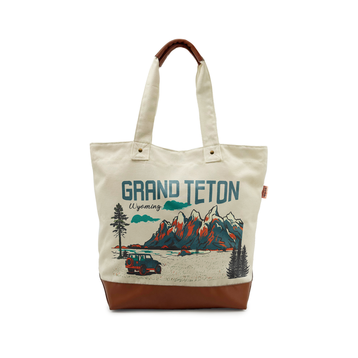 GRAND TETON SCENIC Canvas TOTE BAG