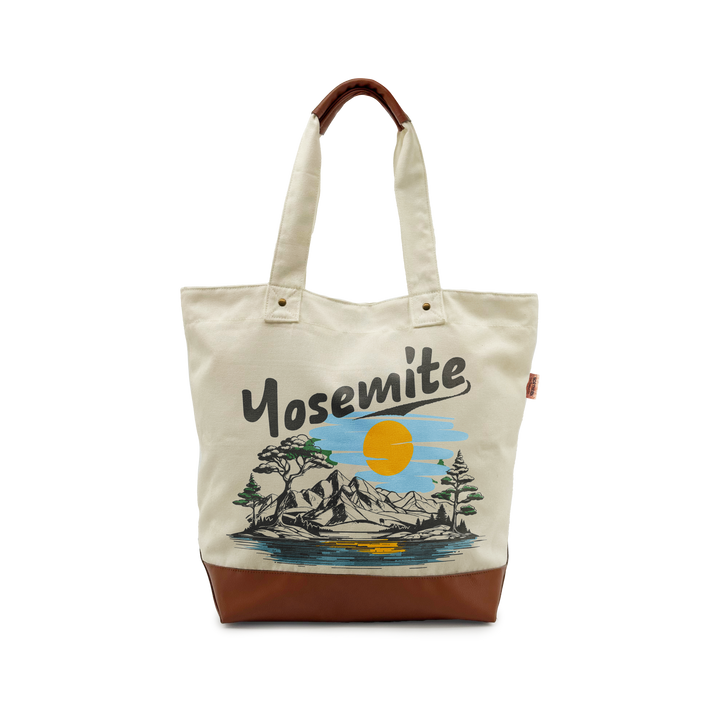 Yosemite Dreamscape Sunset Adventure Canvas Tote Bag