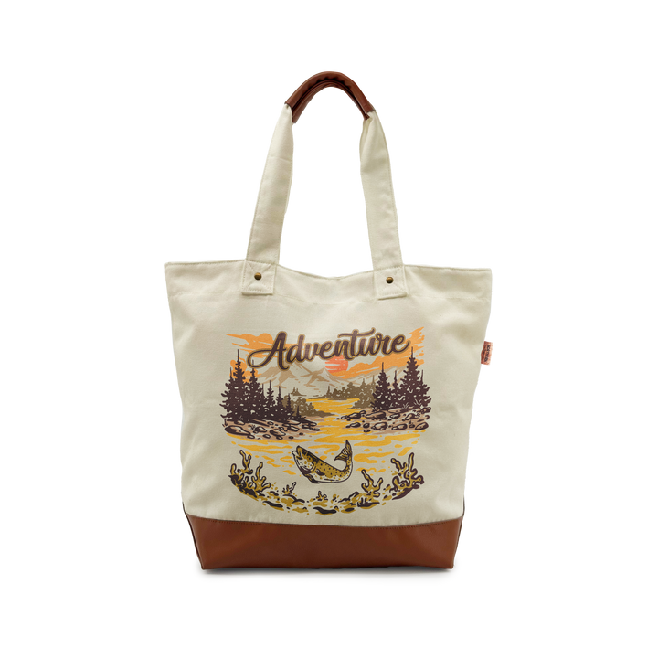 Golden Wilderness Adventure Luxe Canvas Tote