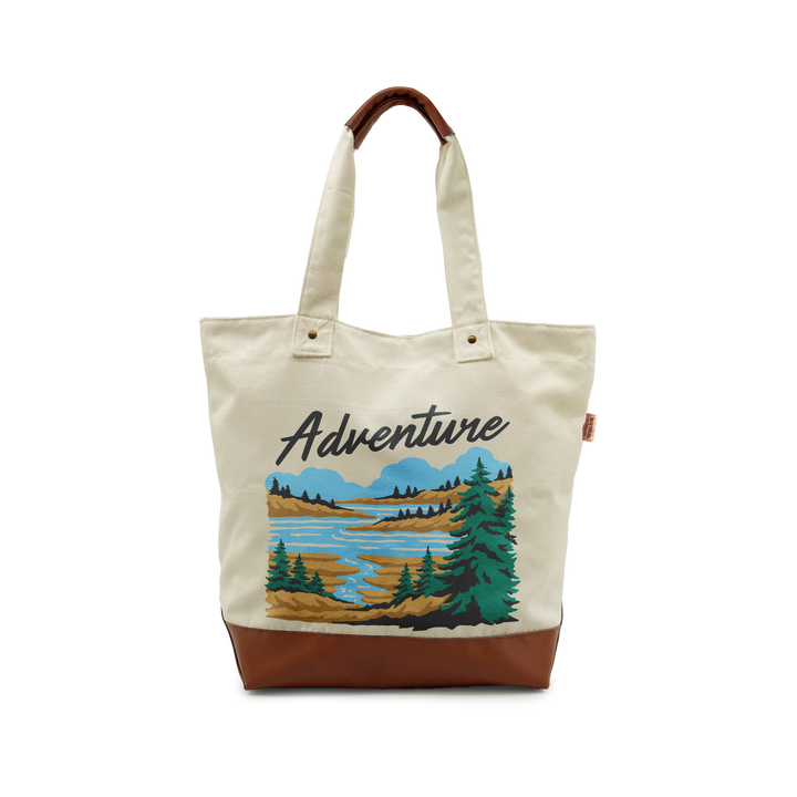 Riverside Retreat Canvas Tote – Luxury for Every Journey