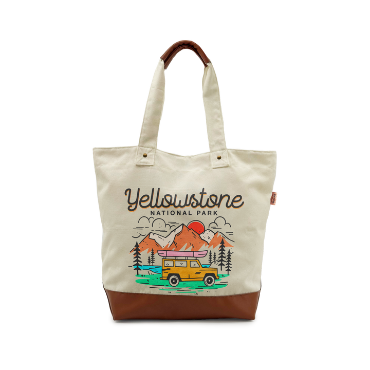 YELLOWSTONE SCENIC Canvas TOTE BAG
