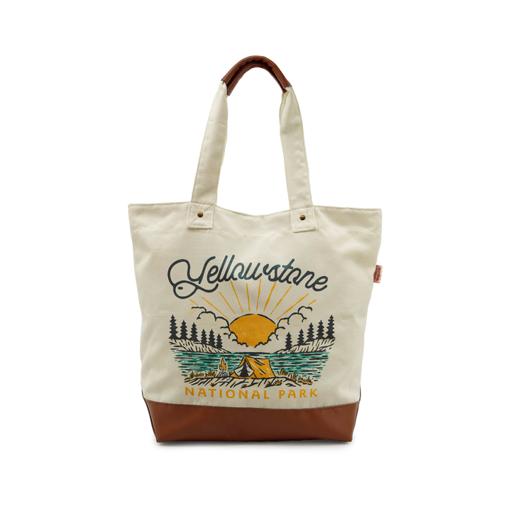 YELLOWSTONE SCENIC Canvas TOTE BAG