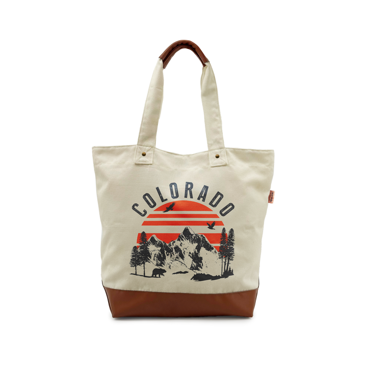 Colorado Wild Rush Canvas Tote BAG-Adventure Starts in Every Sunset