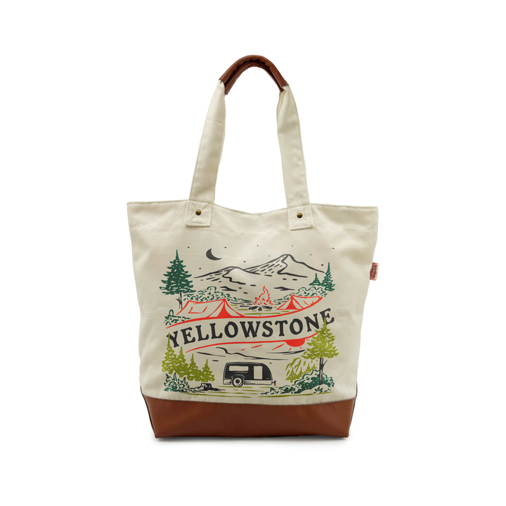 YELLOWSTONE SCENIC Canvas TOTE BAG