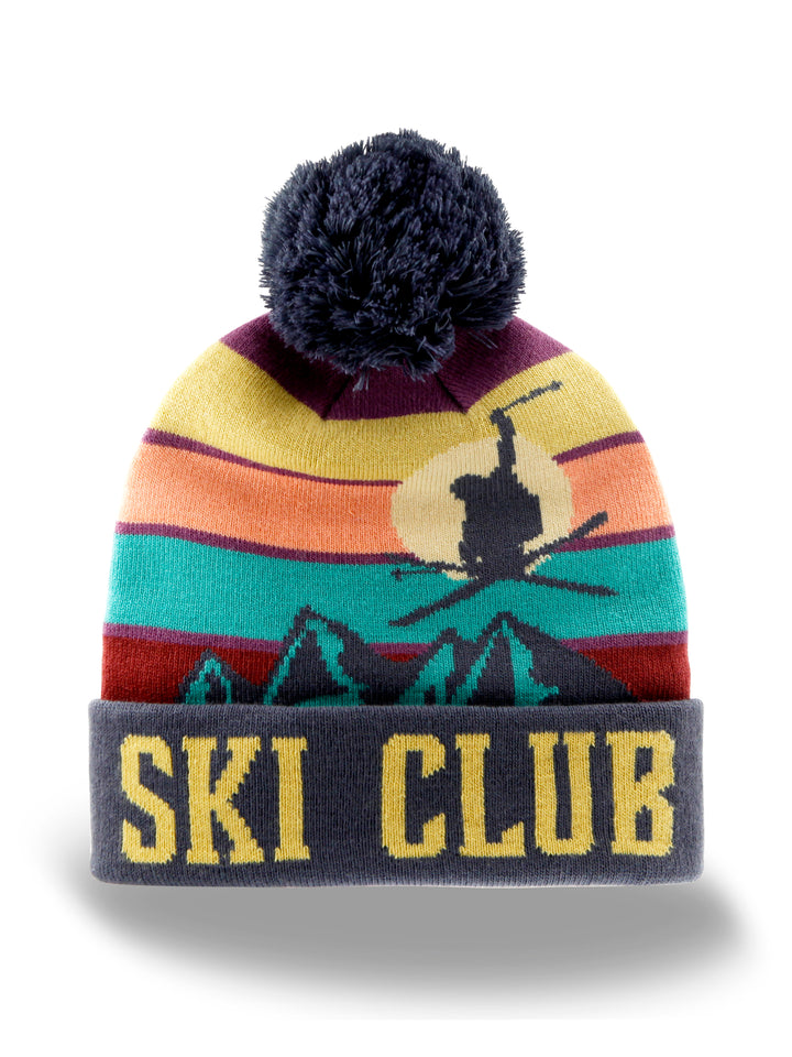 Ski Club PomPom Beanie