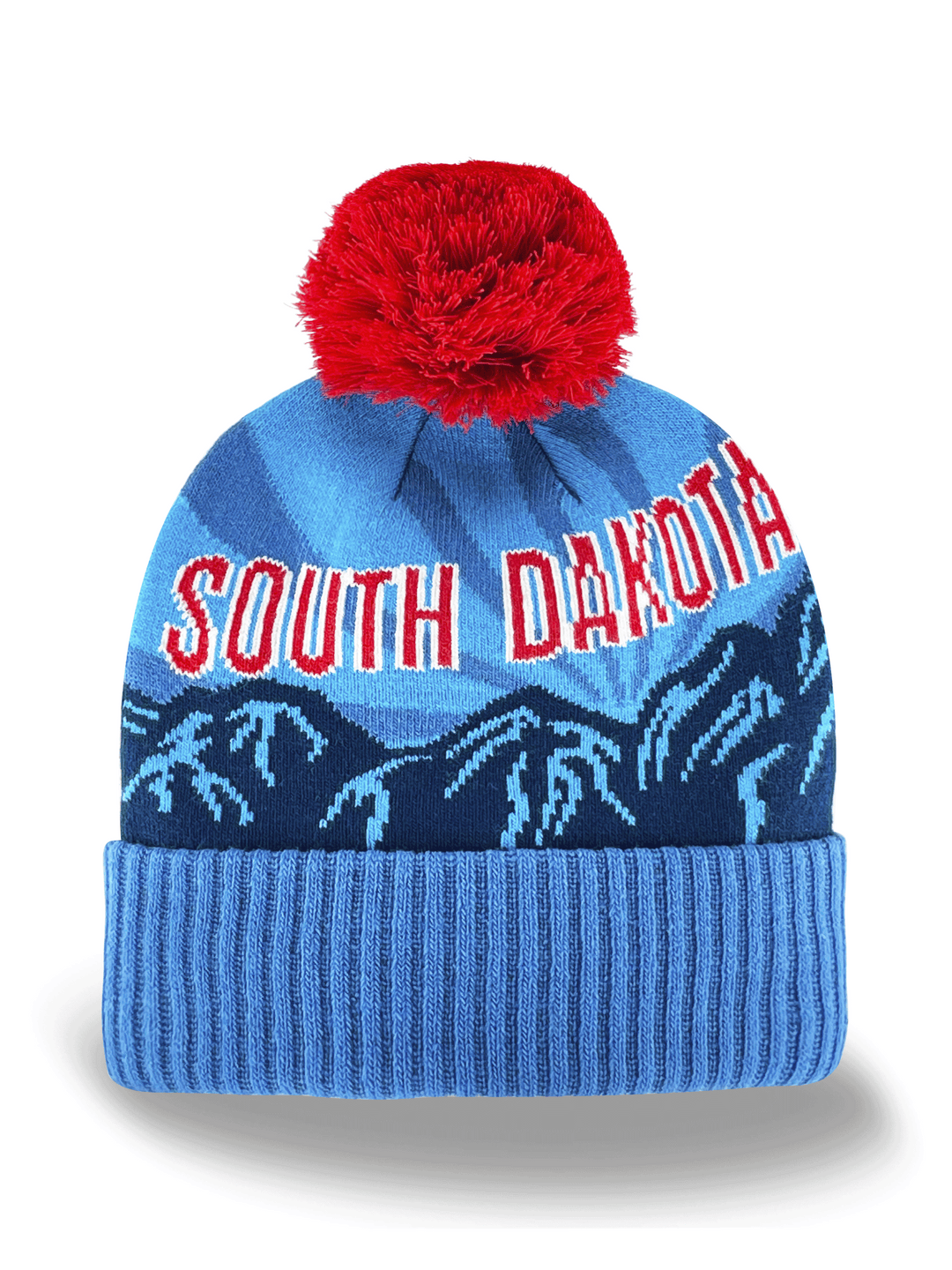 South Dakota Knit Beanie with Pom Pom Winter Hat Travel Souvenir