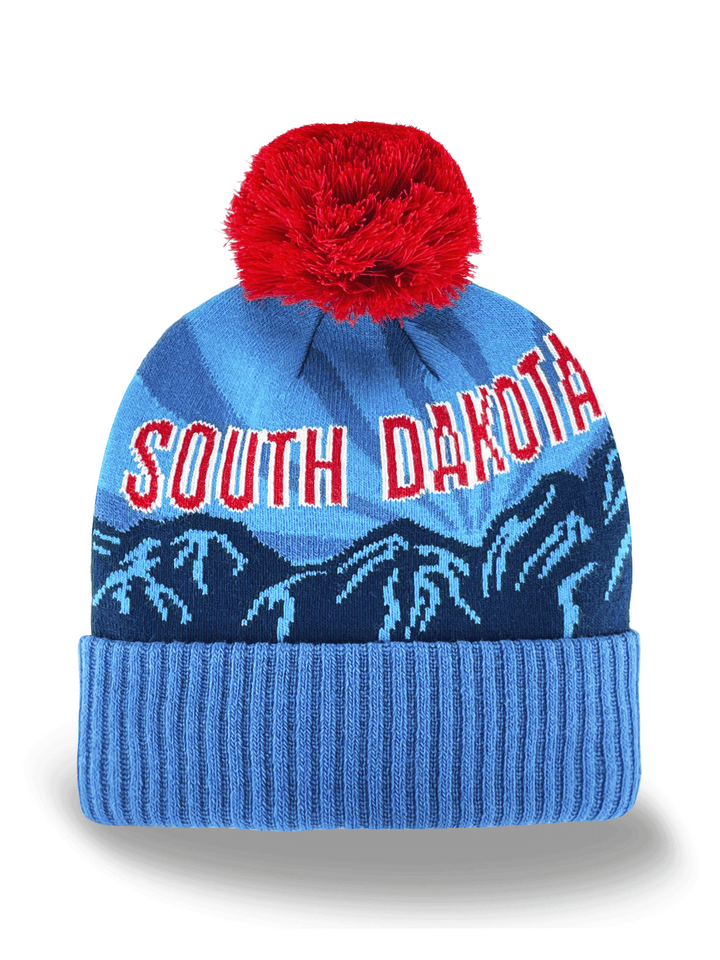 South Dakota Knit Beanie with Pom Pom Winter Hat Travel Souvenir