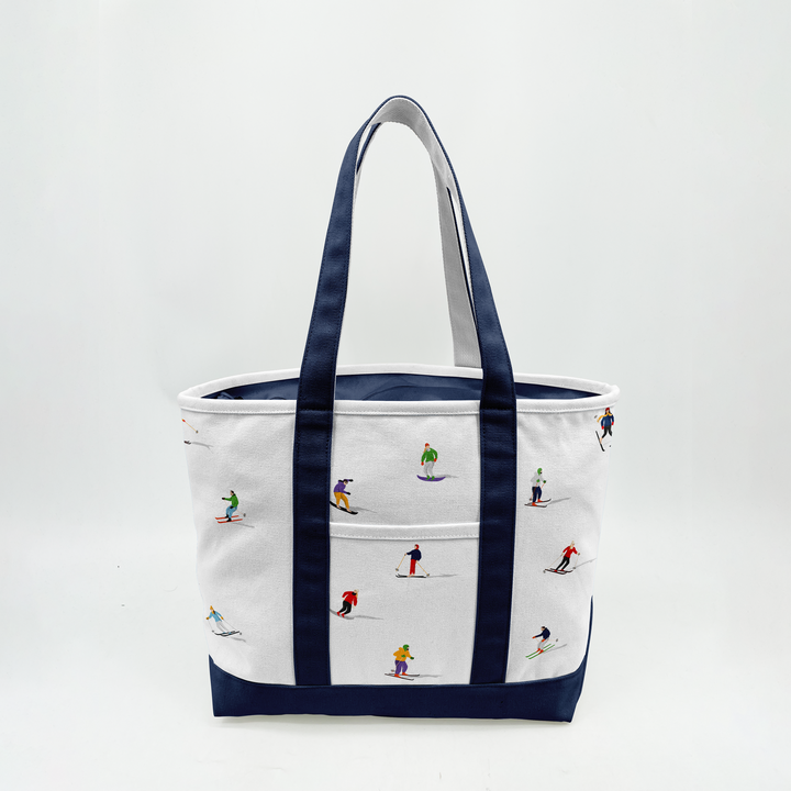 Ski Adventure Canvas Tote Bag ¨C Winter Sports Travel Carryall