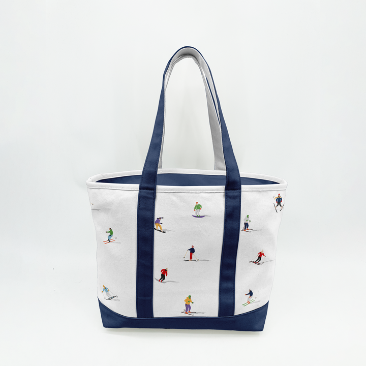 Ski Adventure Canvas Tote Bag ¨C Winter Sports Travel Carryall