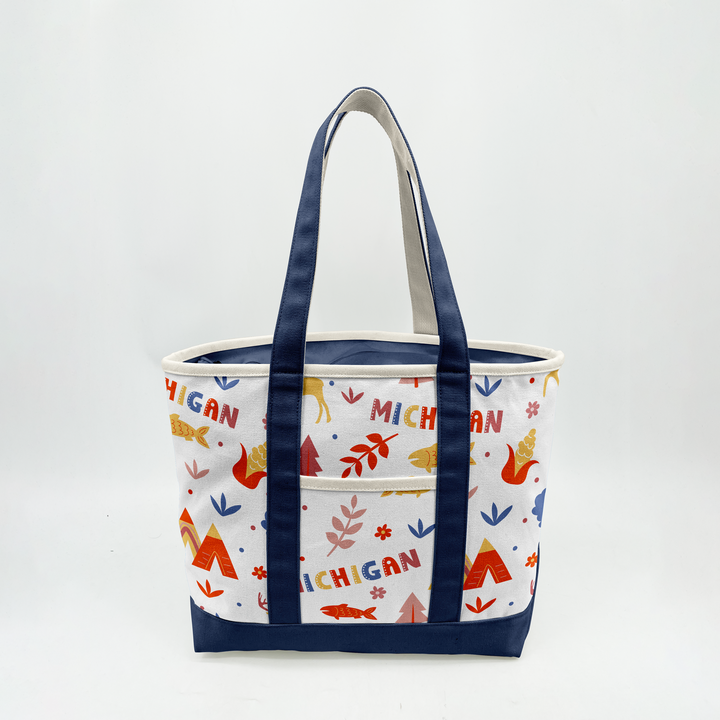 Michigan Adventure Canvas Tote Bag ¨C Nature & Travel Inspired Carryall