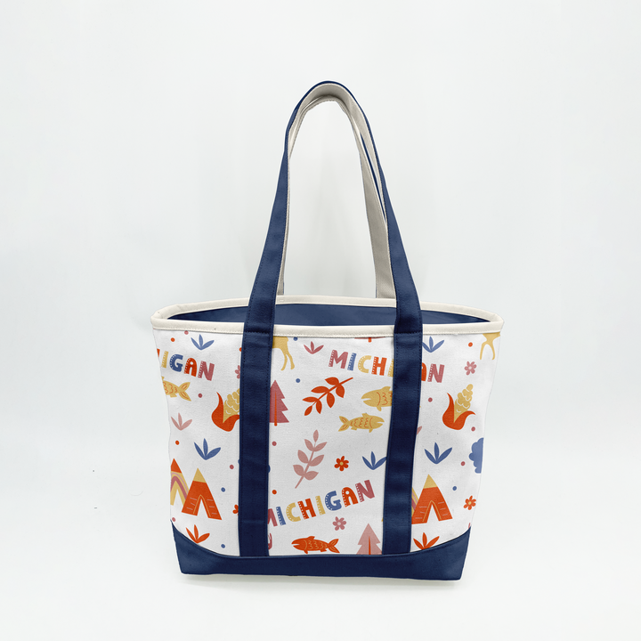 Michigan Adventure Canvas Tote Bag ¨C Nature & Travel Inspired Carryall