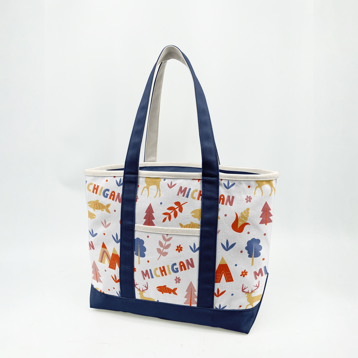 Michigan Adventure Canvas Tote Bag ¨C Nature & Travel Inspired Carryall