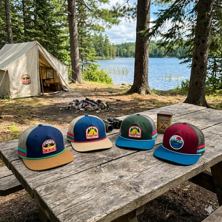 Colorblock Side Stripe Baseball Cap – Retro Outdoor Flat Brim Hat